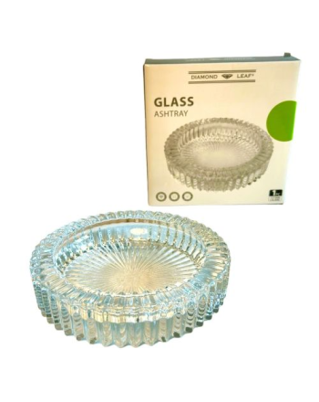 Diamond Leaf Glass Asbak Groot Doorzichtig kopen Funcaps