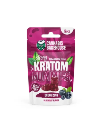 Kratom Gummies - Energieke Bosbes (5 stuks)
