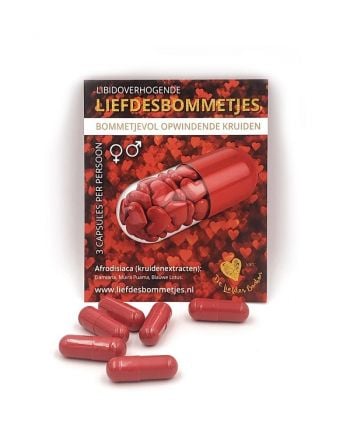 Liefdesbonbon – Liefdesbommetjes (6 capsules, 3 per persoon)