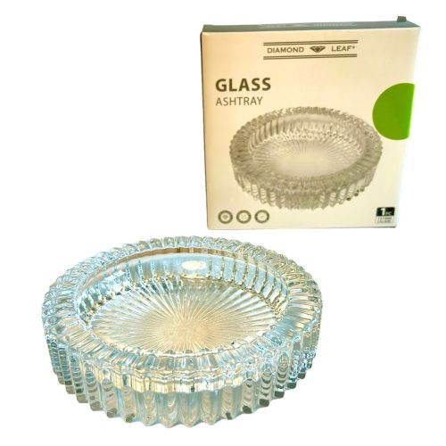 Diamond Leaf Glass Asbak Groot Doorzichtig kopen Funcaps